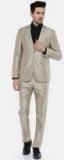 Van Heusen Beige Single Breasted Slim Fit Formal Suit men