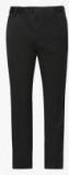 Van Heusen Black Solid Regular Fit Formal Trouser men