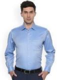 Van Heusen Blue Slim Fit Printed Formal Shirt Men