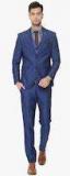 Van Heusen Blue Slim Fit Single Breasted Suit Men