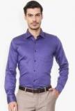 Van Heusen Blue Solid Slim Fit Formal Shirt Men