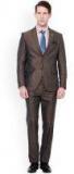 Van Heusen Brown Single Breasted Slim Fit Party Suit men