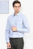 Van Heusen Grey Printed Slim Fit Formal Shirt Men