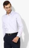 Van Heusen Grey Self Design Regular Fit Formal Shirt Men