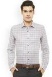 Van Heusen Grey Slim Fit Checked Formal Shirt Men