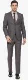 Van Heusen Grey Slim Fit Single Breasted Suit Men