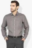 Van Heusen Grey Solid Regular Fit Formal Shirt men