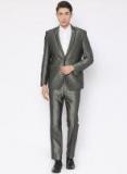 Van Heusen Grey Solid Suit Men