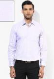 Van Heusen Lilac Solid Regular Fit Formal Shirt Men