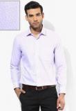 Van Heusen Lilac Striped Slim Fit Formal Shirt Men