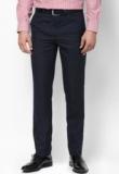 Van Heusen Navy Blue Slim Fit Formal Trouser Men