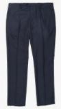 Van Heusen Navy Blue Solid Regular Fit Formal Trousers men