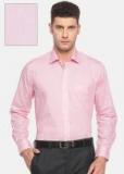 Van Heusen Pink Custom Regular Fit Solid Formal Shirt men