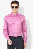 Van Heusen Pink Solid Regular Fit Formal Shirt men