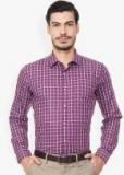 Van Heusen Purple Checked Slim Fit Formal Shirt Men