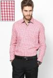 Van Heusen Red Slim Fit Formal Shirt Men