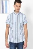 Van Heusen Sport Blue Half Sleeve Casual Shirt Men