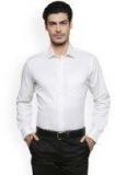 Van Heusen White Contemporary Regular Fit Solid Formal Shirt men