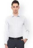 Van Heusen White Regular Fit Printed Formal Shirt Men