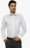 Van Heusen White Regular Fit Striped Formal Shirt Men