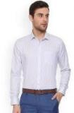 Van Heusen White Striped Slim Fit Formal Shirt Men