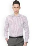 Van Heusen White Striped Tailored Fit Formal Shirt Men