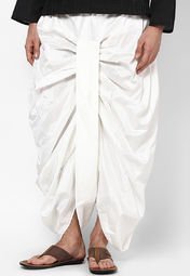 Varah Off White Dhoti Men