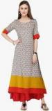 Varanga Grey Printed Kurta women