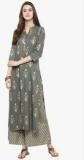 Varanga Grey Printed Palazzo Kurta Set women