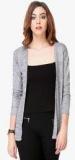 Varanga Grey Solid Shrug Women