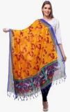 Varanga Yellow Printed Dupatta Women