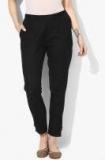 Varkha Fashion Black Solid Regular Fit Regular Trouser Women