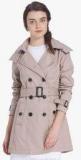 Vero Moda Beige Solid Long Coat Women