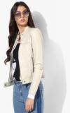 Vero Moda Beige Solid Winter Jacket Women