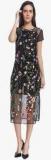 Vero Moda Black Coloured Embroidered Shift Dress women