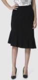 Vero Moda Black Solid A Line Skirt women