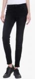 Vero Moda Black Washed Mid Rise Regular Fit Jeans women