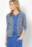 Vero Moda Blue 3/4 Sleeves Shrug Women