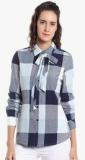 Vero Moda Blue Checked Shirt Women