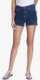 Vero Moda Blue Embroidered Shorts women