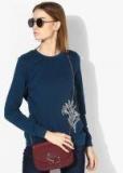 Vero Moda Blue Embroidered Sweater Women