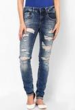 Vero Moda Blue Low Waist Jeans Women