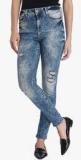 Vero Moda Blue Mid Rise Skinny Fit Jeans women