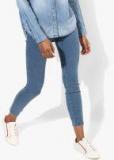 Vero Moda Blue Skinny Fit Mid Rise Clean Look Jeans Women