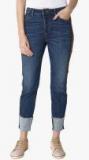 Vero Moda Blue Washed High Rise Skinny Fit Jeans Women