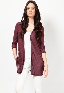 Vero Moda Full Sleeve Maroon Shrug women