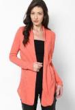 Vero Moda Full Sleeve Pink Solid Shrug Women