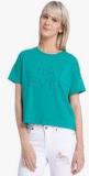 Vero Moda Green Printed T Shirt women