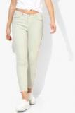 Vero Moda Grey Skinny Fit Mid Rise Clean Look Jeans women