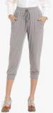 Vero Moda Grey Solid Capri Women